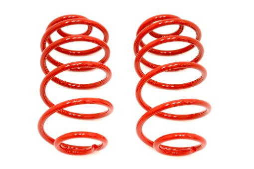 Picture of BMR 67 - 72 A - Body Rear Lowering Springs - Red