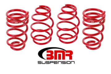 Picture of BMR 10 - 15 5th Gen Camaro V8 Lowering Spring Kit (Set Of 4) - Red