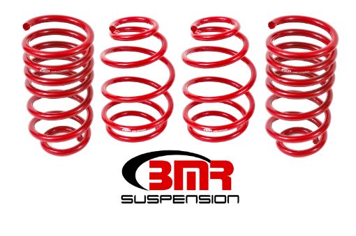 Picture of BMR 10 - 15 5th Gen Camaro V8 Lowering Spring Kit (Set Of 4) - Red
