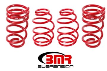 Picture of BMR 10 - 15 5th Gen Camaro V8 Lowering Spring Kit (Set Of 4 Front) - Red