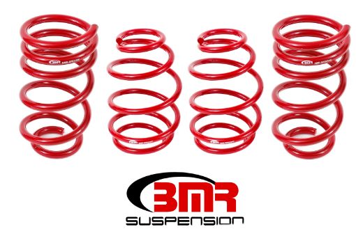 Picture of BMR 10 - 15 5th Gen Camaro V8 Lowering Spring Kit (Set Of 4 Front) - Red
