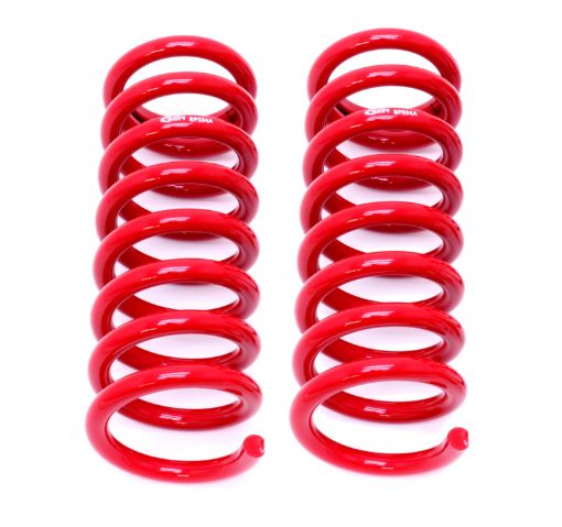 Picture of BMR 64 - 72 A - Body Front Lowering Springs - Red