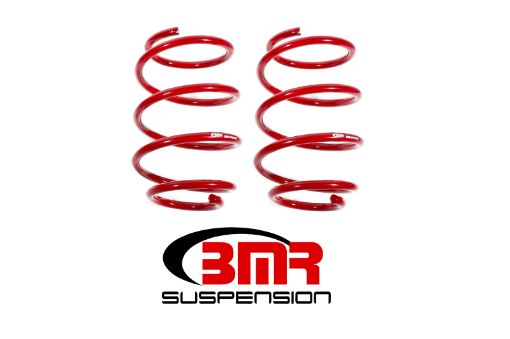 Picture of BMR 16 - 17 6th Gen Camaro V8 Front Performance Version Lowering Springs - Red