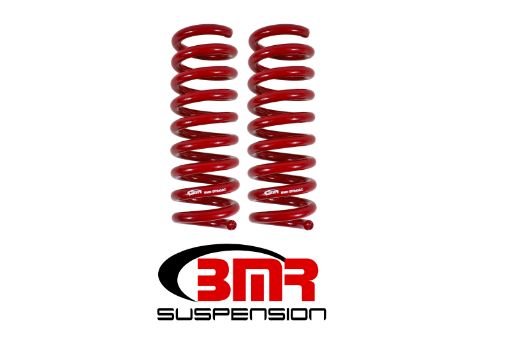 Picture of BMR 16 - 17 6th Gen Camaro V8 Rear Performance Version Lowering Springs - Red