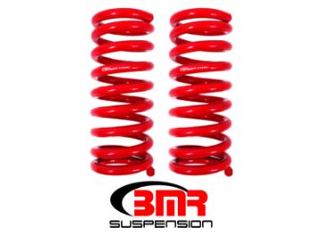 Picture of BMR 67 - 69 1st Gen F - Body Small Block Front Lowering Springs - Red