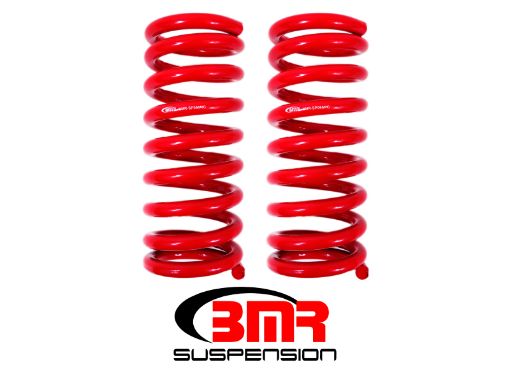 Picture of BMR 67 - 69 1st Gen F - Body Small Block Front Lowering Springs - Red