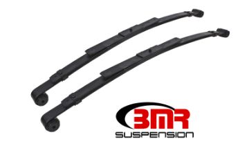 Picture of BMR 67 - 69 1st Gen F - Body Rear Lowering Leaf Springs (2in Drop) - Black