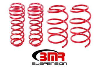 Picture of BMR 05 - 14 S197 Mustang GT Drag Version Lowering Springs (Set Of 4) - Red
