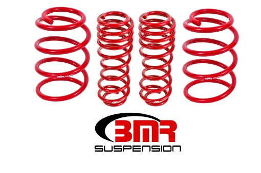 Picture of BMR 07 - 14 Shelby GT500 Performance Version Lowering Springs (Set Of 4) - Red