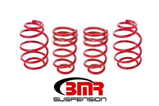 Picture of BMR 10 - 15 5th Gen Camaro V8 Lowering Spring Kit (Set Of 4) - Red