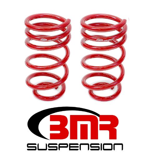 Picture of BMR 10 - 15 5th Gen Camaro V8 Rear Lowering Springs - Red