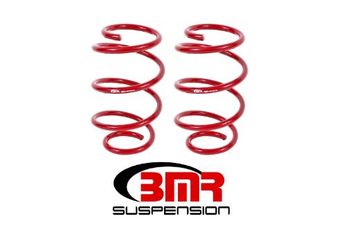 Picture of BMR 15 - 17 S550 Mustang Front Performance Version Lowering Springs - Red