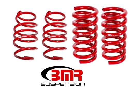 Picture of BMR 15 - 17 S550 Mustang Handling Version Lowering Springs (Set Of 4) - Red