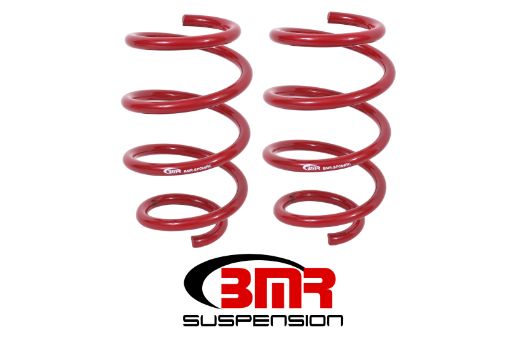 Picture of BMR 15 - 17 S550 Mustang Front Handling Version Lowering Springs - Red