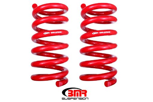Picture of BMR 15 - 17 S550 Mustang Rear Handling Version Lowering Springs - Red