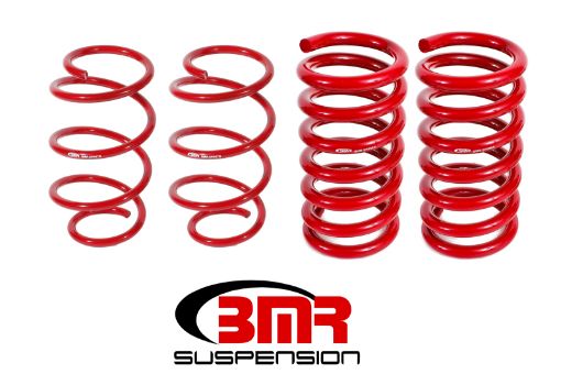 Picture of BMR 15 - 17 S550 Mustang Drag Version Lowering Springs (Set Of 4) - Red