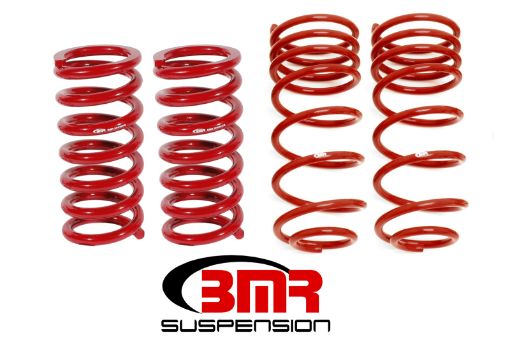 Picture of BMR 82 - 82 3rd Gen F - Body Lowering Spring Kit (Set Of 4) - Red