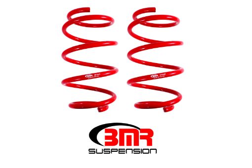 Picture of BMR 16 - 17 6th Gen Camaro Front Performance Version Lowering Springs - Red