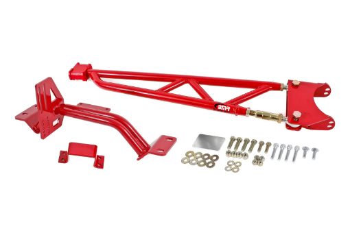 Picture of BMR 93 - 02 F - Body wo DSL Torque Arm Tunnel Mount (For Long Tube Headers) - Red