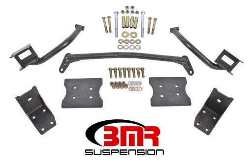 Picture of BMR 79 - 04 Fox Mustang Torque Box Reinforcement Plate Kit(TBR005H And TBR003H) - Black Hammertone