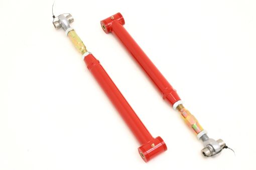 Picture of BMR 82 - 02 3rd Gen F - Body On - Car Adj. Lower Control Arms Rod End Combo (Polyurethane) - Red