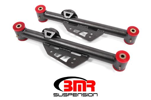 Picture of BMR 79 - 98 Fox Mustang Non - Adj. Lower Control Arms (Polyurethane) - Black Hammertone