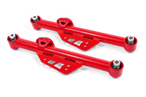 Picture of BMR 99 - 04 Mustang Non - Adj. Lower Control Arms w Spherical Bearings - Red