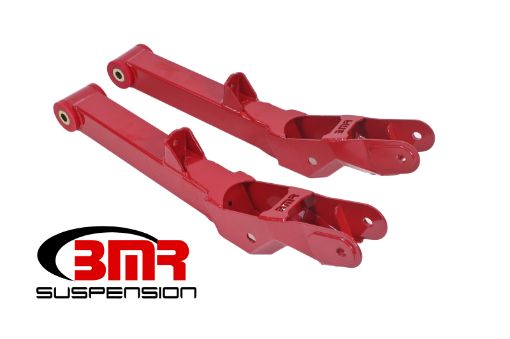 Picture of BMR 10 - 15 5th Gen Camaro Non - Adj. Rear Lower Control Arms (Polyurethane) - Red