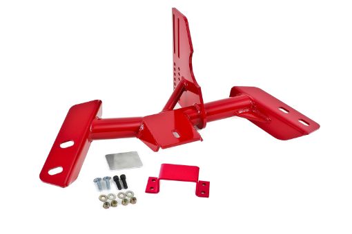 Picture of BMR 84 - 92 3rd Gen F - Body Torque Arm Relocation Crossmember TH700R4 4L60 - Red
