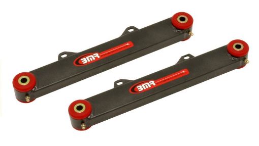 Picture of BMR 10 - 15 5th Gen Camaro Rear Non - Adj. Toe Rods (Polyurethane) - Black Hammertone