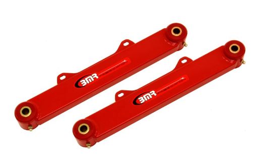 Picture of BMR 10 - 15 5th Gen Camaro Rear Non - Adj. Toe Rods (Polyurethane) - Red