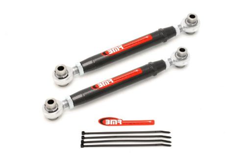 Picture of BMR 10 - 15 5th Gen Camaro Rear Adj. Rod Ends Toe Rods - Black Hammertone