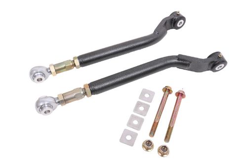 Picture of BMR 08 - 17 Challenger Rear On - Car Adj. Toe Rods DelrinRod End Combo - Black Hammertone