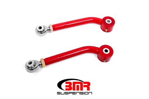 Picture of BMR 08 - 17 Challenger Upper Trailing Arms w Single Adj. PolyRod Ends - Red