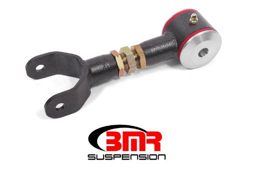 Picture of BMR 11 - 14 S197 Mustang Upper Control Arm On - Car Adj. (Polyurethane) - Black Hammertone