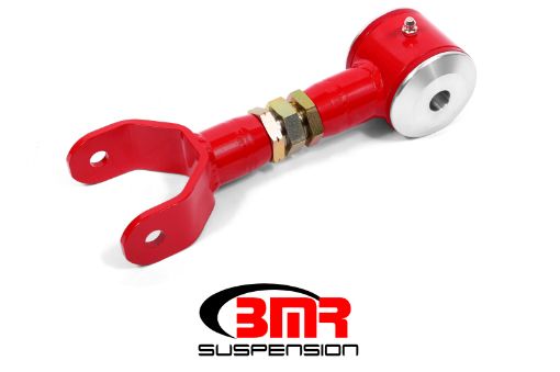 Picture of BMR 11 - 14 S197 Mustang Upper Control Arm On - Car Adj. (Polyurethane) - Red