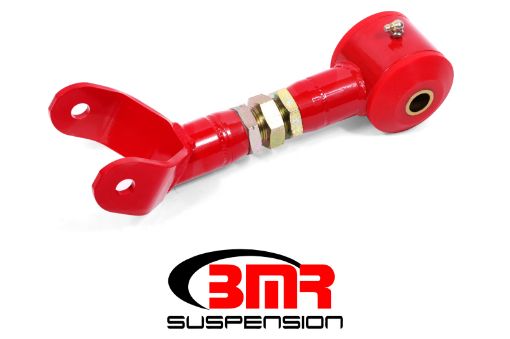 Picture of BMR 11 - 14 S197 Mustang Upper Control Arm On - Car Adj. (Polyurethane) - Red