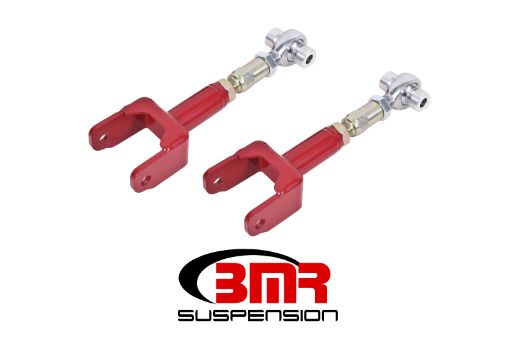 Picture of BMR 68 - 72 A - Body Upper Control Arms On - Car Adj. Rod Ends - Red
