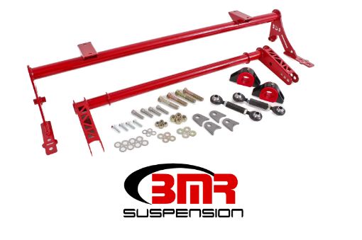Picture of BMR 05 - 14 S197 Mustang Rear Bolt - On Hollow 35mm Xtreme Anti - Roll Bar Kit (Polyurethane) - Red
