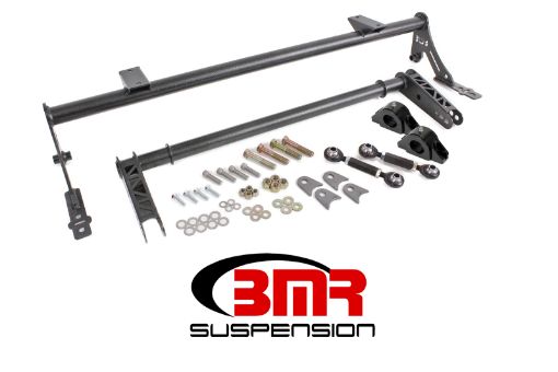 Picture of BMR 05 - 14 S197 Mustang Rear Bolt - On Hollow 35mm Xtreme Anti - Roll Bar Kit (Delrin) - Black Hammertone