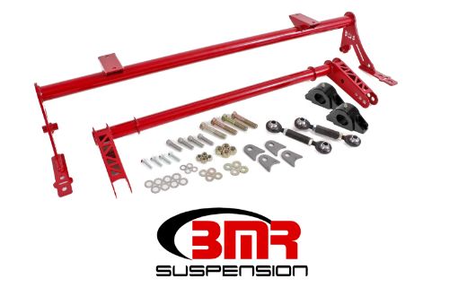 Picture of BMR 05 - 14 S197 Mustang Rear Bolt - On Hollow 35mm Xtreme Anti - Roll Bar Kit (Delrin) - Red