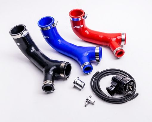 Picture of Agency Power Can - Am Maverick X3 Turbo Adjustable Blow Off Valve wSilicone Hose Kit - Black