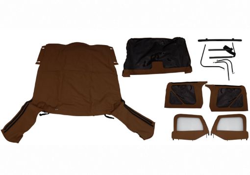 Picture of Rampage 1997 - 2006 Jeep Wrangler(TJ) Complete Top - Spice Denim