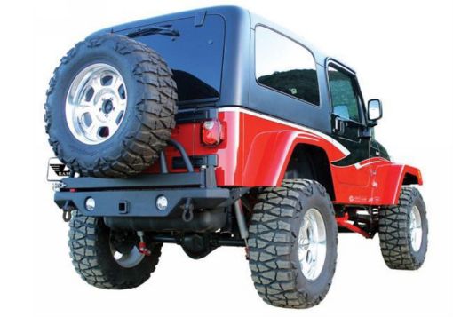 Picture of Rampage 1987 - 1995 Jeep Wrangler(YJ) Recovery Bumper Rear - Black