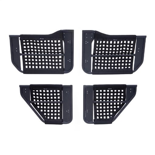 Picture of Rampage 2007 - 2018 Jeep Wrangler(JK) Unlimited 4 - Door Tube Doors With Netting - Black
