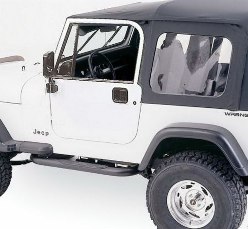 Picture of Rampage 86 - 95 Jeep Wrangler CJ7YJ Complete Top - Black Diamond