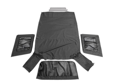 Picture of Rampage 2007 - 2009 Jeep Wrangler(JK) Unlimited OEM Replacement Top - Black Diamond