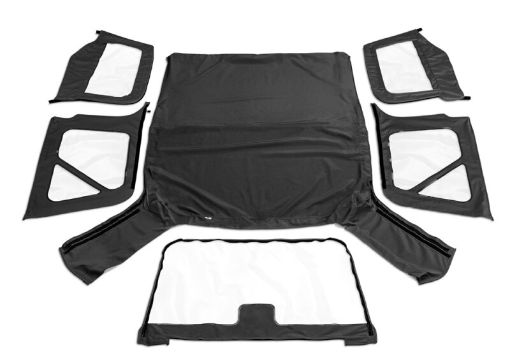 Picture of Rampage 1997 - 2006 Jeep Wrangler(TJ) OEM Replacement Top - Black Diamond