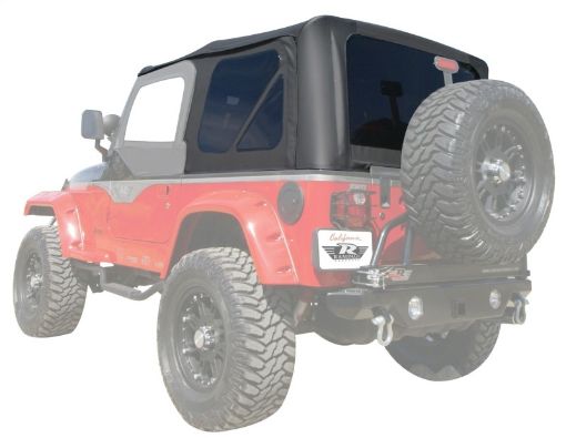 Picture of Rampage 1997 - 2006 Jeep Wrangler(TJ) OEM Replacement Top - Black Diamond