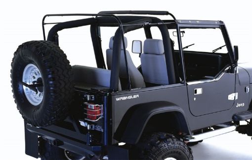 Picture of Rampage 1987 - 1995 Jeep Wrangler(YJ) Soft Top Hardware - Black